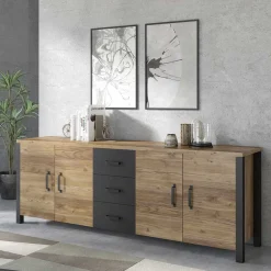 Pharao24 220 cm Sideboard Zepp> Esszimmerkommoden|Sideboards