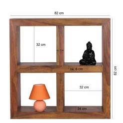 Pharao24 4 Fächer Regal Arendal> Wohnzimmerregale|Bücherregale