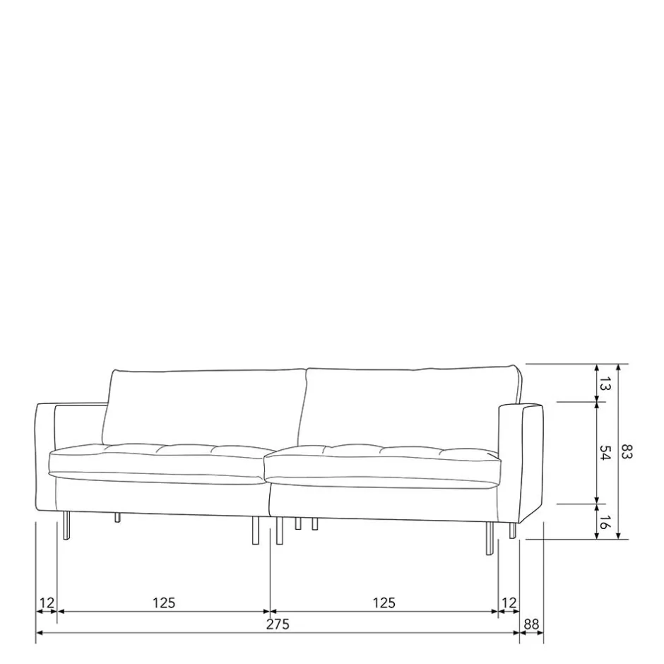 Pharao24 3 Sitzer Sofa Macaza> Polstermöbel|Wohnzimmercouch