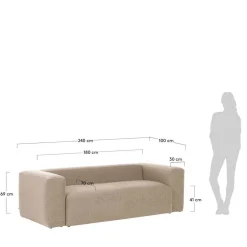 3 Sitzer Sofa*Pharao24 3 Sitzer Sofa Stem