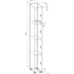 Regalschränke|Aktenregale*Pharao24 Akten Nischenregal Rascian