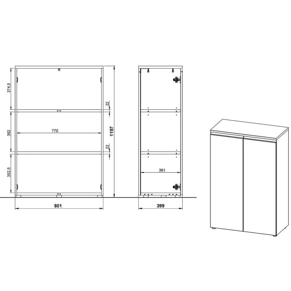Büroschränke|Aktenschränke*Pharao24 Aktenschrank Juanda