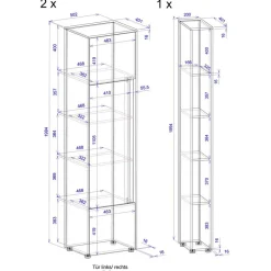 Büromöbel Sets*Pharao24 Aktenschrank Kombination Rascian