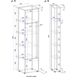 Büromöbel Sets*Pharao24 Aktenschrank 4teilig Rascian