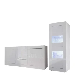 Moderne Wohnwände|Hochglanz Wohnwände*Pharao24 Anbauwand Deconda