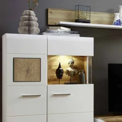 Moderne Wohnwände*Pharao24 Anbauwand Drucana