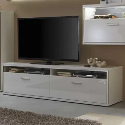 Moderne Wohnwände|Hochglanz Wohnwände*Pharao24 Anbauwand Lefaria