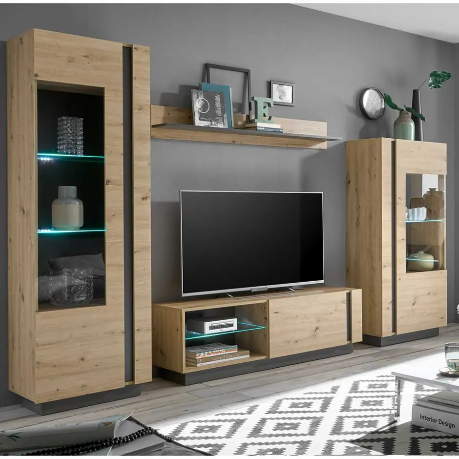 Pharao24 Anbauwand Matrezina> Moderne Wohnwände|Wohnwand 250 Cm