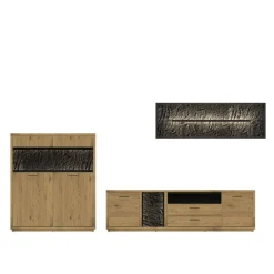 Pharao24 Anbauwand Ostoro> Moderne Wohnwände|Wohnwand 350 Cm