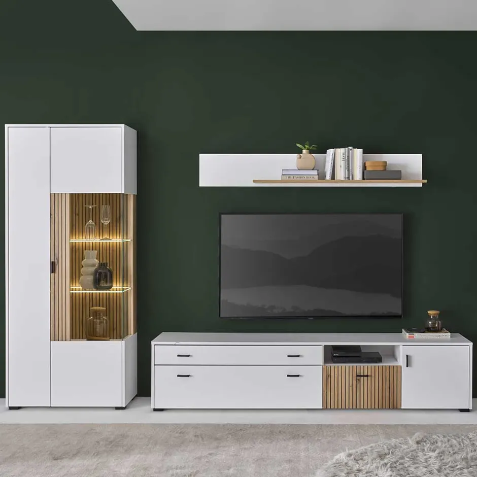 Moderne Wohnwände*Pharao24 Anbauwand Saladd