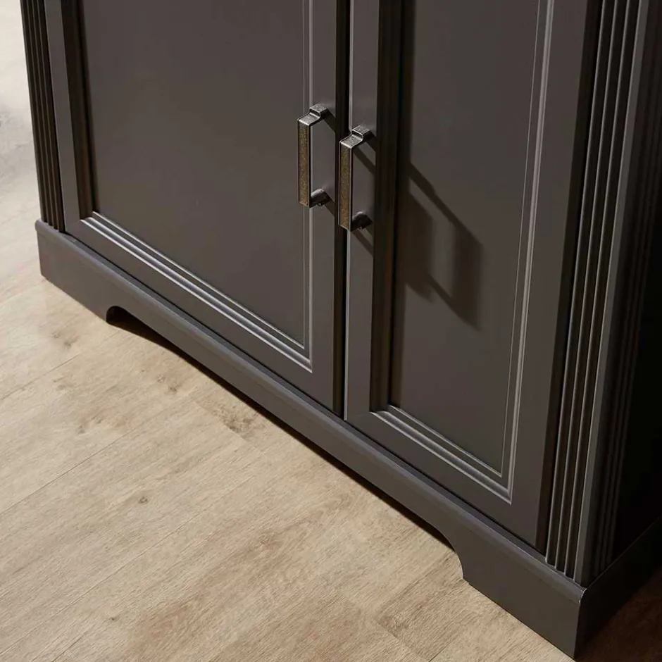 Wohnwand 300 Cm*Pharao24 Anbauwand Valgura