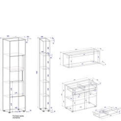 Büromöbel Sets*Pharao24 Arbeitszimmermöbel Set Rascian