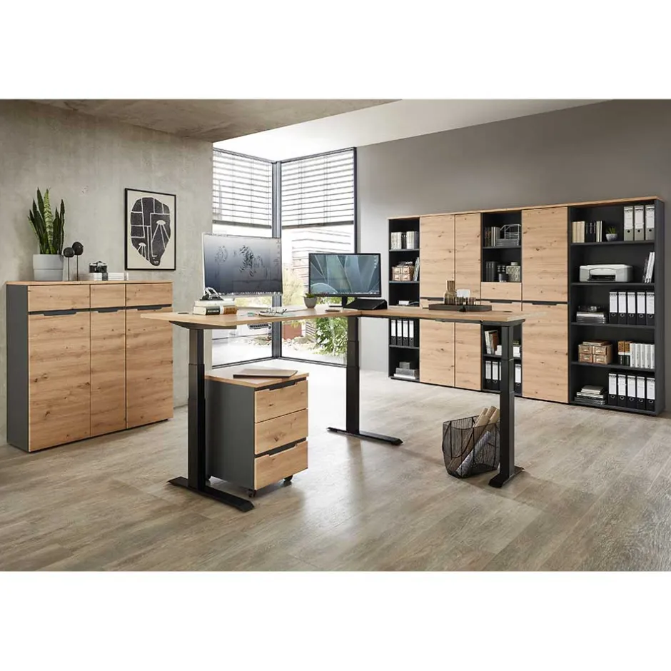Pharao24 Arbeitszimmermöbel 9teilig Esdravos> Büromöbel Sets