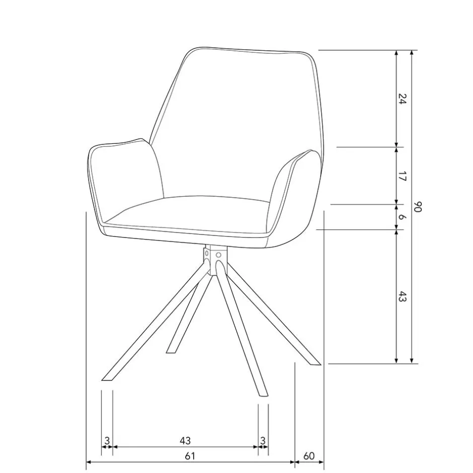 Pharao24 Armlehnenstuhl Set Timo> Armlehnstühle