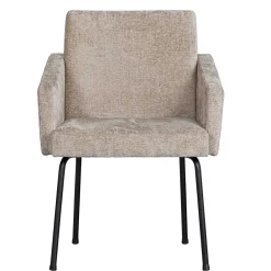 Polsterstühle|Armlehnstühle*Pharao24 Armlehner Beige-Grau Volgan