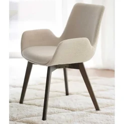 Pharao24 Armlehnstühle Beige Mutonios> Küchenstühle|Esszimmerstühle