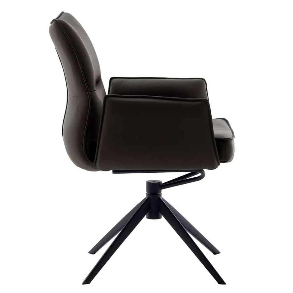 Lederstühle|Esszimmersessel*Pharao24 Armlehnstuhl Nashville