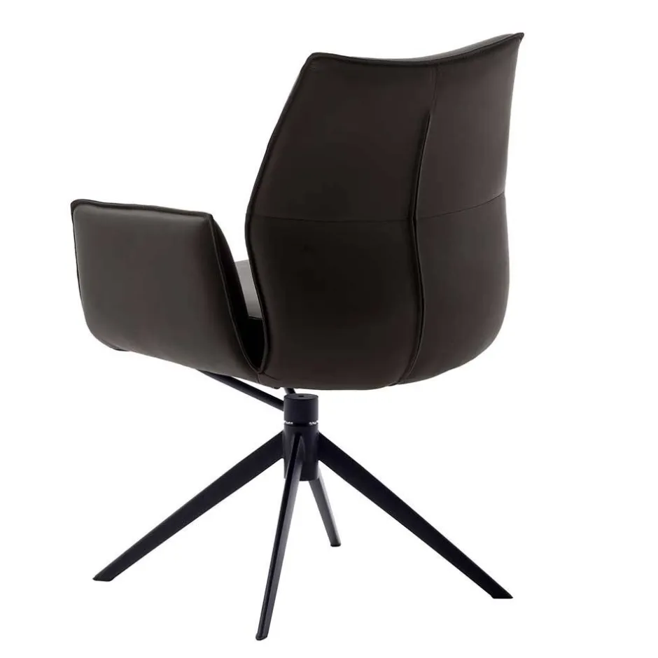 Lederstühle|Esszimmersessel*Pharao24 Armlehnstuhl Nashville