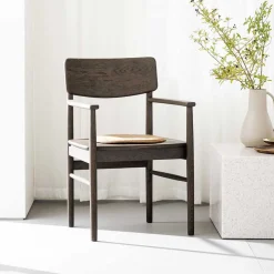 Massivholz Stühle*Pharao24 Armlehnstuhl Walentina