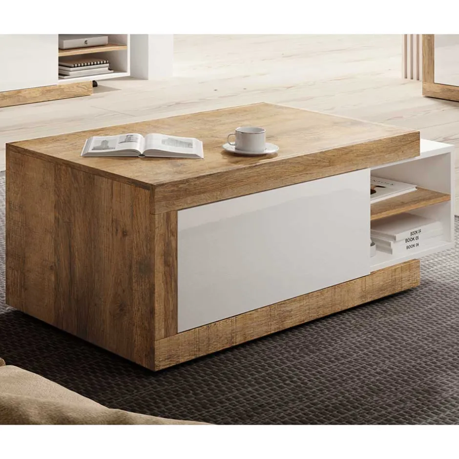 Pharao24 Ausziehbarer Couchtisch Prismo> Wohnzimmertisch|Couchtische