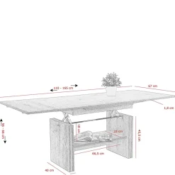 Pharao24 Ausziehtisch Blouno><noscript><img width=