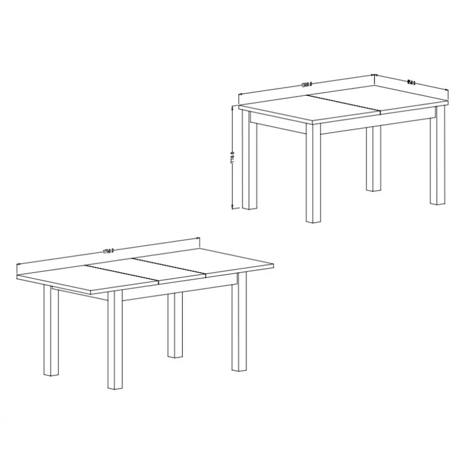 Ausziehtische*Pharao24 Ausziehtisch Zepp