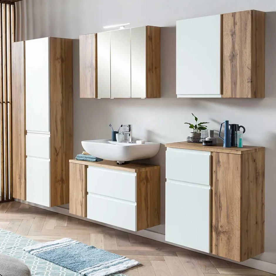 Bad Hängeschränke|Badezimmerschränke*Pharao24 Bad Hängeschrank Lactona