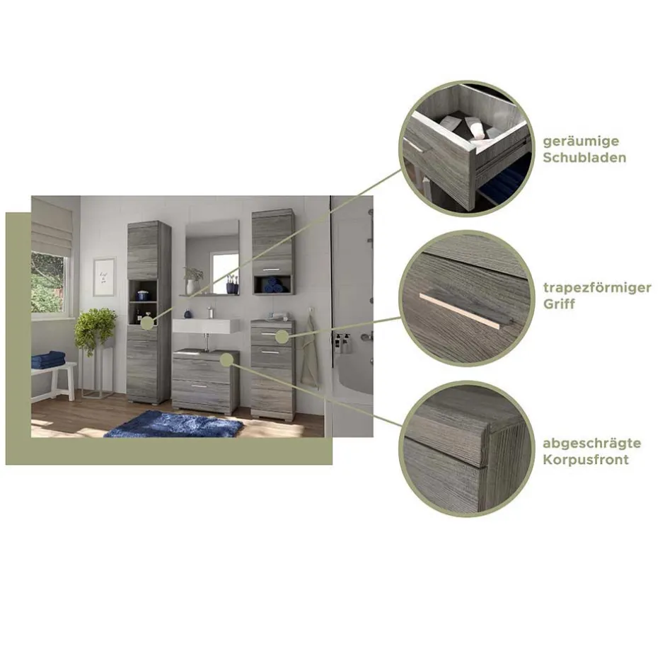 Pharao24 Bad Oberschrank Lucianna> Bad Hängeschränke