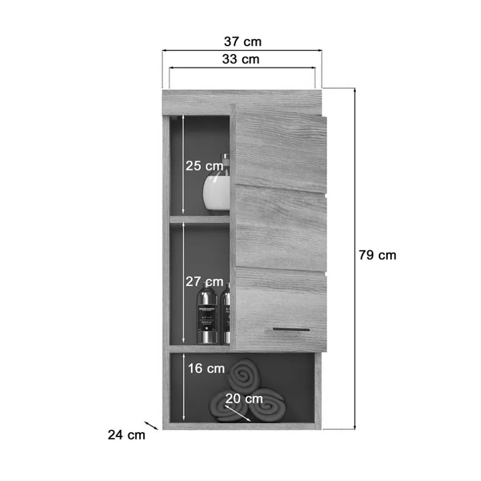 Pharao24 Bad Oberschrank Lucianna> Bad Hängeschränke