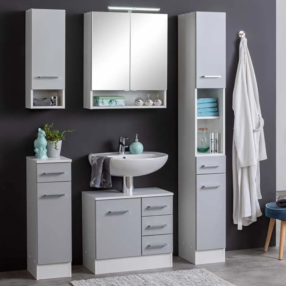 Badezimmerschränke|Bad Hängeschränke*Pharao24 Bad Oberschrank Mosiana