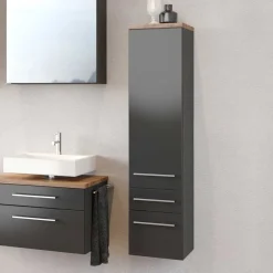 Badezimmerschränke|Bad Hochschränke*Pharao24 Bad Seitenschrank Hayos