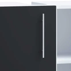 Badmöbel Sets*Pharao24 Bad Set Schwarz Weiß Litora