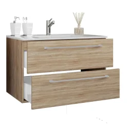 Pharao24 Bad Set 4teilig Sonoma Eiche Estranon><noscript><img width=