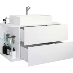 Pharao24 Bad Set weiß 4-teilig Pseidoca><noscript><img width=