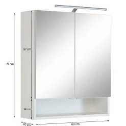 Spiegelschränke*Pharao24 Bad Spiegelschrank Vadoria