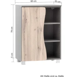 Badezimmerschränke|Bad Unterschränke*Pharao24 Bad Unterschrank Vressa