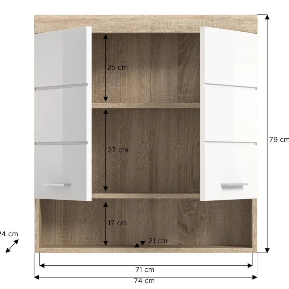 Bad Hängeschränke*Pharao24 Badezimmer Hängeschrank Kwesina