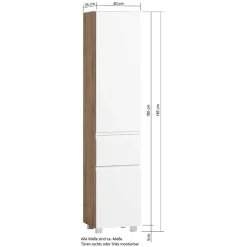 Bad Hochschränke*Pharao24 Badezimmer Hochschrank Lactona