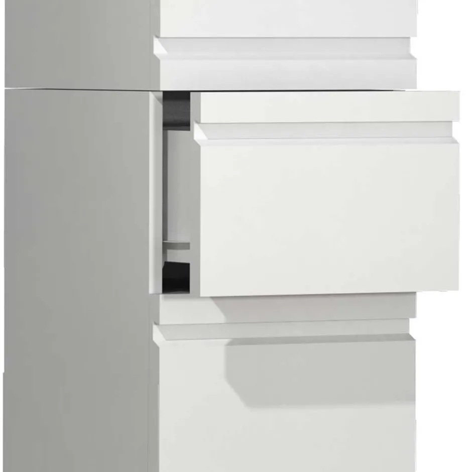 Pharao24 Badezimmer Hochschrank weiß Valtte> Bad Hochschränke