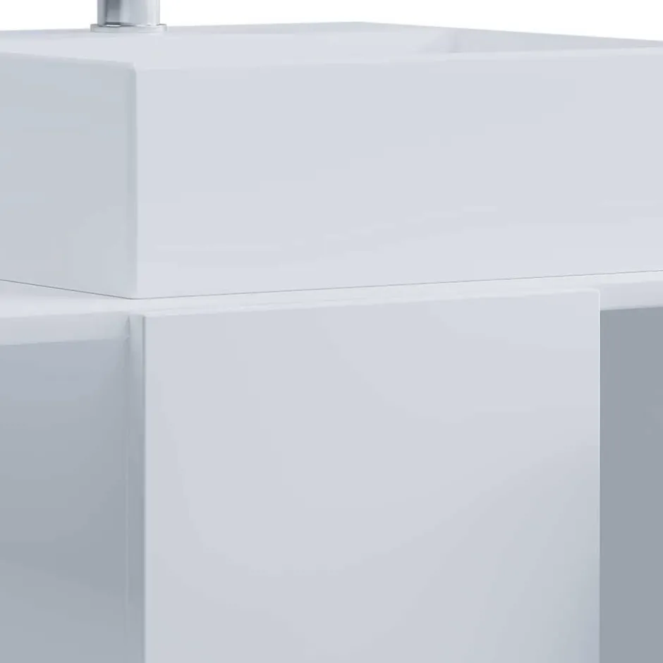 Pharao24 Badezimmer Schrank weiß Pseidoca> Waschbeckenunterschränke|Bad Unterschränke
