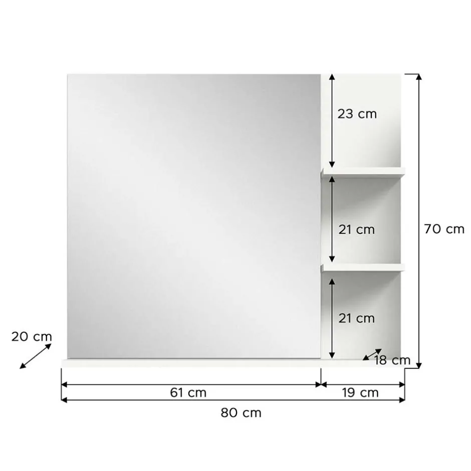 Pharao24 Badezimmer Spiegel Liss> Wandspiegel|Bad Spiegel