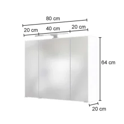 Badezimmerschränke|Spiegelschränke*Pharao24 Badezimmer Spiegelschrank Vimmos