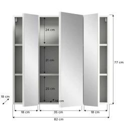 Pharao24 Badezimmer Spiegelschrank Adeass><noscript><img width=