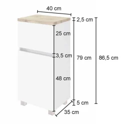 Badezimmerschränke|Bad Unterschränke*Pharao24 Badezimmer Unterschrank Vulray