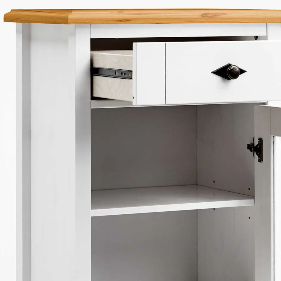 Wohnzimmerschrank|Massivholz Schränke*Pharao24 Badezimmer Vitrine Constanta