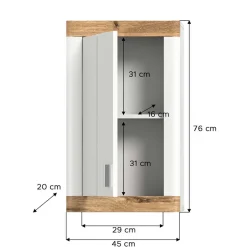 Pharao24 Badezimmerhängeschrank Liss><noscript><img width=