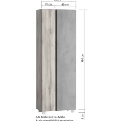 Bad Hochschränke*Pharao24 Badezimmerhochschrank Fregato