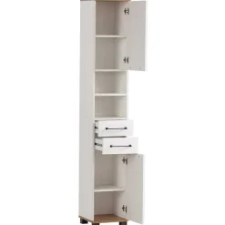 Badezimmerschränke|Bad Hochschränke*Pharao24 Badezimmerhochschrank Porto