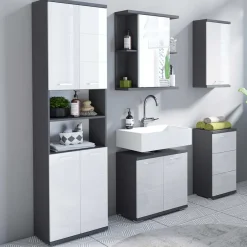 Bad Hochschränke|Badezimmerschränke*Pharao24 Badezimmerhochschrank Viganno