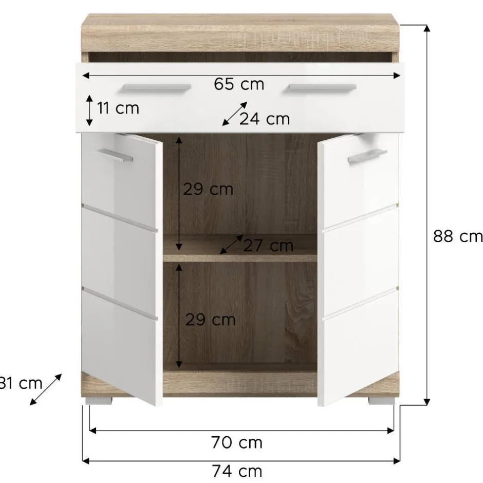 Pharao24 Badezimmerkommode Kwesina> Bad Unterschränke